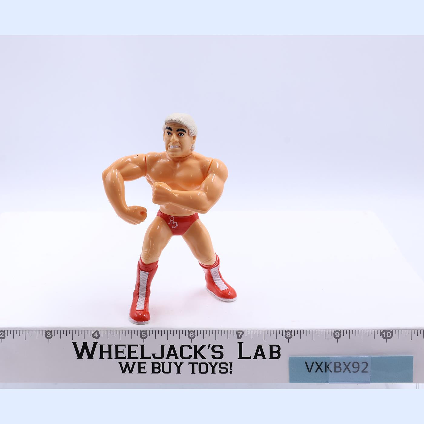 Rick Flair 100% Complete W/CARDBACK 1992 WWF Wrestling Hasbro Vintage NM