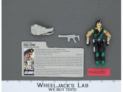 Dial-Tone V1 100% Complete G.I. Joe 1986 Hasbro Vintage Action Figure