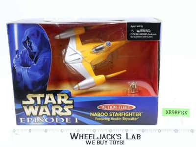Naboo Starfighter Star Wars Episode 1 Action Fleet 1998 Galoob NEW MISB SEALED
