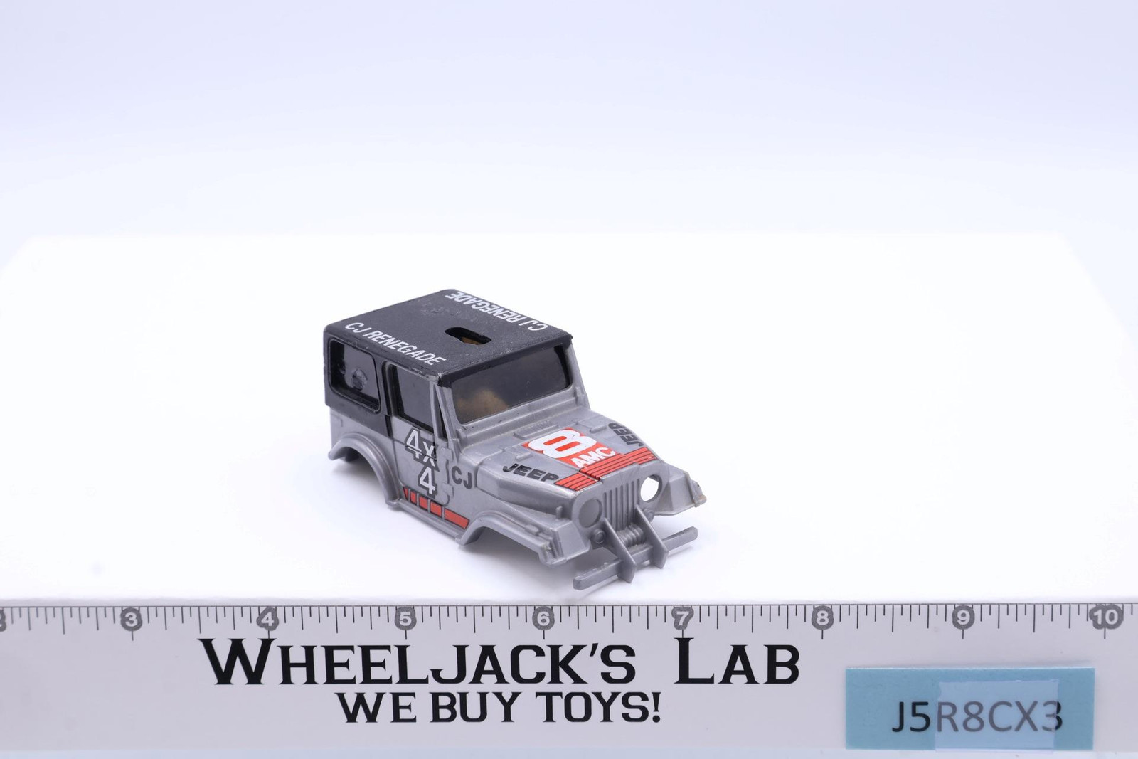 4x4 CJ Renegade SILVER Jeep Stomper LJN Rough Riders 1982 Vintage BODY ONLY