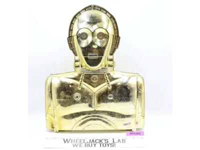 C-3PO Gold Action Figure Storage Case 1983 ROTJ Kenner Star Wars Vintage