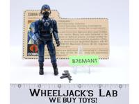Cobra Officer V1 Straight Arm RED CARD BACK 100% Complete G.I. Joe 1982 Hasbro