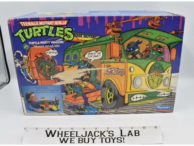 Party Wagon 100% Complete W/Box Teenage Mutant Ninja Turtles 1989 Playmates