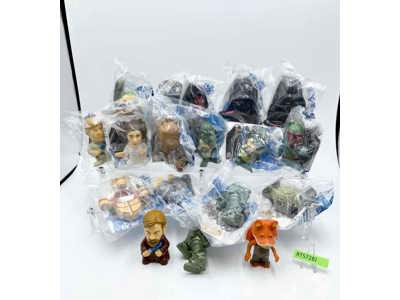 Lot of 18 Star Wars Revenge of the Sith 2005 Burger King Toys