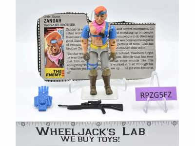 Zandar V1 100% Complete G.I. Joe 1986 Hasbro Vintage Action Figure