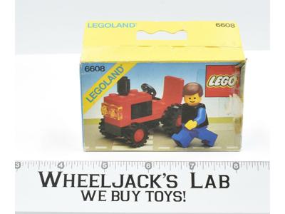 6608 Lego Land Tractor with Ba 1982 Lego Box Complete