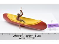 Canoe With Native American Indian 1970's Elastolin Germany