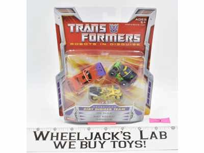 Dirt Digger Team #3 Robots in Disguise Transformers 2006 Hasbro NEW MOSC