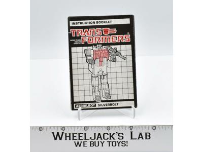 Silverbolt Instruction Manual Booklet 1986 Hasbro G1 Transformers