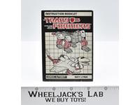 Sky Lynx Action Figure Instruction Manual 1986 Hasbro G1 Transformers