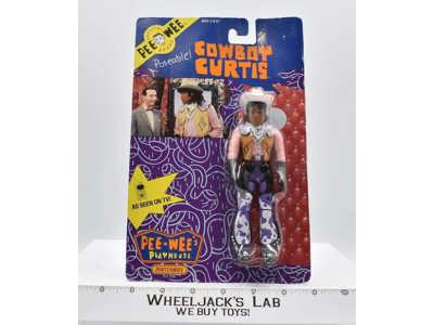 Pee Wee Herman Cowboy Curtis NEW MOSC Matchbox 1988