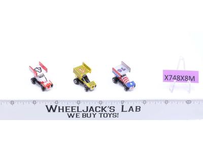 Lot of 3 Race Cars 1988-89 Vintage Galoob Micro Machines