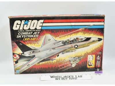 XP-14F Combat Jet Skystriker 100% Complete W/Box GI Joe 1983 Hasbro Vehicle