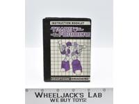 Dreadwind Action Figure Instruction Manual Booklet 1987 Hasbro G1 Transformers