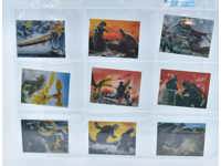 Lot of 64 Godzilla Japanese Vintage 1970's Mini Trading Cards Toho Menko