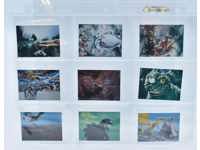 Lot of 10 Godzilla Japanese Mini Trading Cards Vintage 1970's Toho Menko