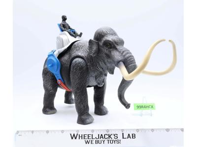 Wooly Mammoth W/Grom WORKS Dino Riders 1989 Tyco Toys Vintage Action Figure