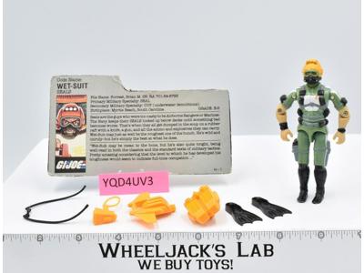 Wet-Suit V1 100% Complete G.I. Joe 1986 Hasbro Vintage Action Figure
