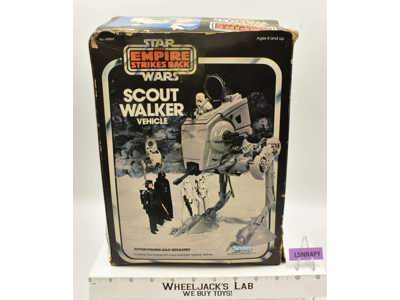Scout Walker AT-ST 100% Complete W/Box Star Wars Return of the Jedi 1980 Kenner