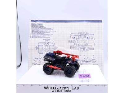 Ferret ATV 100% Complete G.I. Joe 1985 Hasbro Vintage Vehicle Action Figure