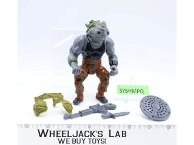 Rocksteady HARD HEAD 100% Complete Teenage Mutant Ninja Turtles 1988 Playmates
