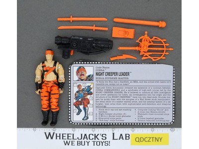 Night Creeper Leader V1 100% Complete G.I. Joe 1993 Hasbro Vintage Action Figure