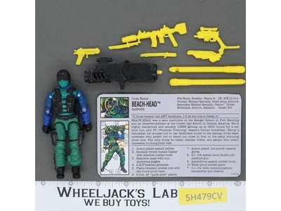 Beach Head V1 100% Complete G.I. Joe 1986 Hasbro Vintage Action Figure