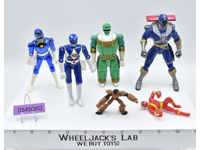 Lot of 6 Power Rangers 1990's Bandai Action Figures