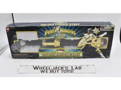 Golden Power Staff Saban's Power Rangers Zeo 1995 Bandai Action Figure W/Box