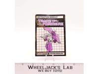 Doubledealer Vintage Instruction Manual Booklet 1988 G1 Transformers