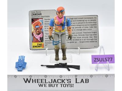 Zandar V1 100% Complete G.I. Joe 1986 Hasbro Vintage Action Figure
