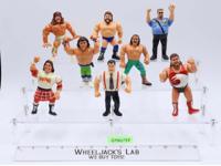 Lot of 8 1980's WWF Hasbro Titan Sports 5" Vintage Wrestling Action Figures