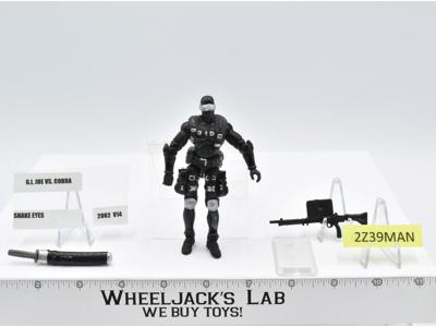 Snake Eyes V14 100% Complete G.I. Joe 2002 Hasbro Action Figure