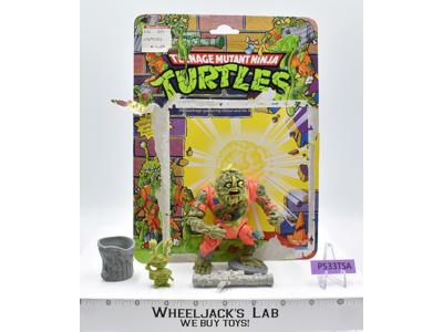 Muckman & Joe Eyeball W/Cardback 100% Complete TMNT 1990 Playmates Vintage