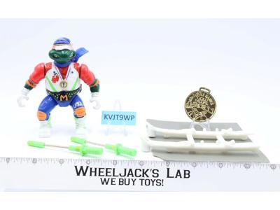 Hot Doggin' Mike 100% Complete Teenage Mutant Ninja Turtles TMNT 1992 Playmates