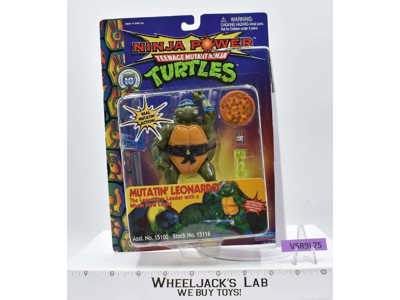 Mutatin' Leonardo Teenage Mutant Ninja Turtle Ninja Power TMNT Playmates MOSC