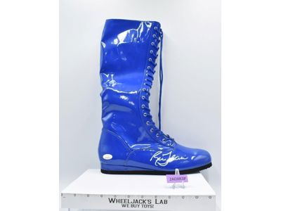 Blue Pro Wrestling Full Size Boot AUTOGRAPHED by Ric Flair W/COA