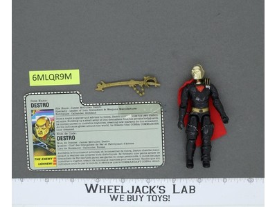 Destro V1 100% Complete G.I. Joe 1983 Hasbro Vintage Action Figure