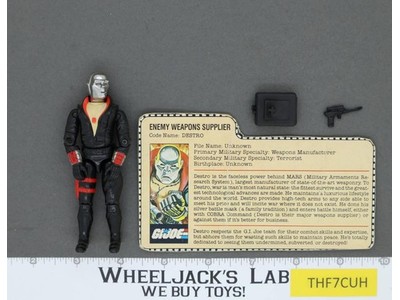 Destro V1 100% Complete G.I. Joe 1983 Hasbro Vintage Action Figure