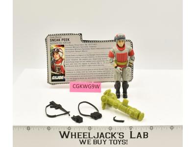 Sneak Peek V1 100% Complete G.I. Joe 1987 Hasbro Vintage Action Figure