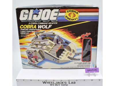 Cobra Wolf Vehicle 100% Complete W/Box G.I. Joe 1987 Hasbro Vintage Vehicle