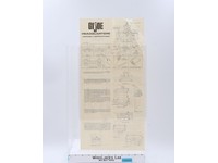 GI Joe Headquarters Assembly Instruction Sheet Authentic Vintage 1971 Accessory
