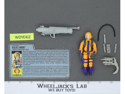 H.E.A.T. Viper V1 100% Complete G.I. Joe 1989 Hasbro Vintage Action Figure