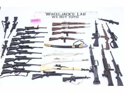 Lot of 38 Guns & 1 Sword For 12 " Action Figures G.I. Joe Vintage