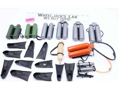 Lot of 54 Pieces of Scuba Equipment GI Joe Accessories For 12 " G.I. Joe Vintage