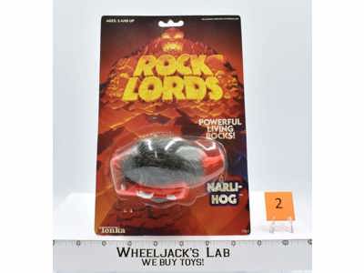 Narli-Hog #2 MOSC SEALED Rock Lords 1986 Tonka Vintage Action Figure