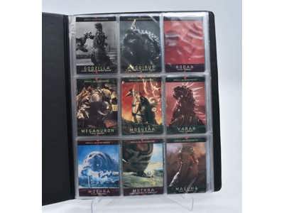 Lot of 90 Godzilla Japanese Trading Cards 1996 Bandai Carddass Masters