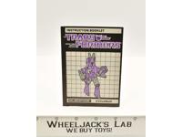 Cyclonus Action Figure Vintage Instruction Manual Booklet 1986 G1 Transformers