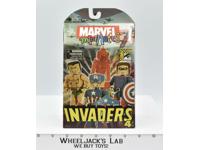 Capt. America Bucky Human Torch Sub-Mariner Mini Mates Marvel Hasbro 2008 MISB