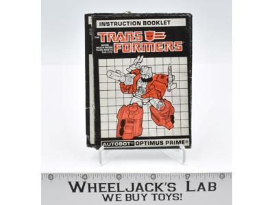 Optimus Prime Powermaster Instruction Manual Booklet 1988 Hasbro G1 Transformers